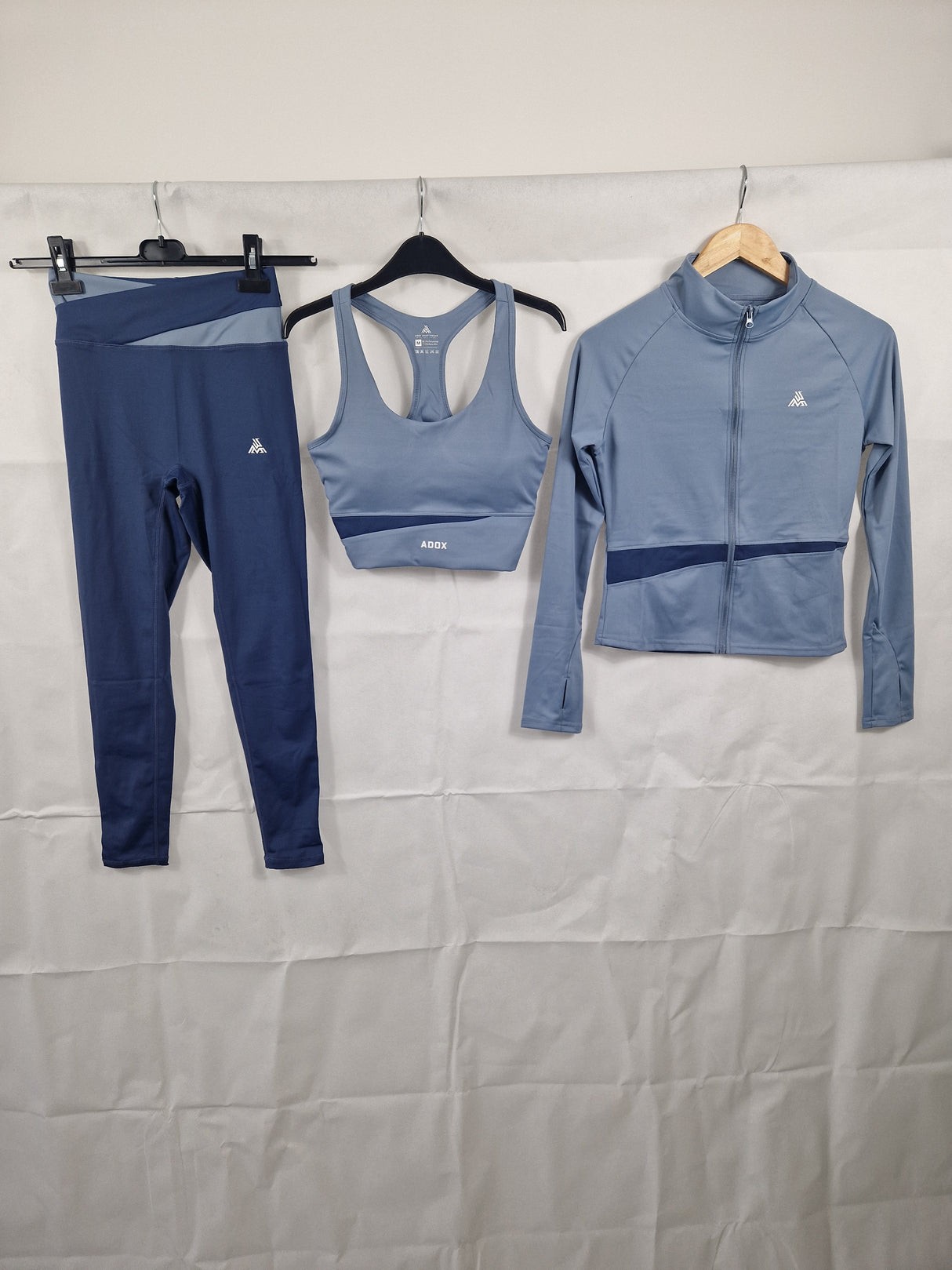 Adox 3-Piece Activewear Set – Sports Bra | Leggings | Zip Jacket